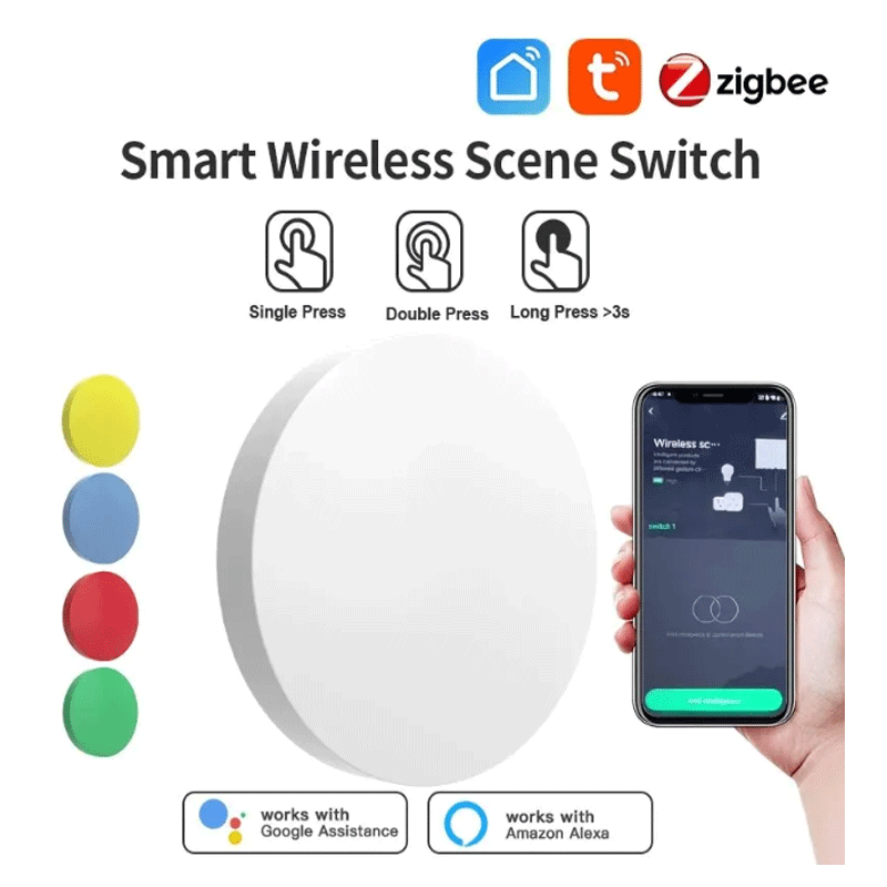Home Security Alexa - Tuya ZigBee Smart Wireless Button Scene