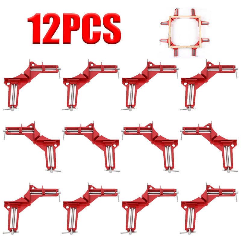 Home Security Project - 12pcs 90° Right Angle Woodworking Clamps