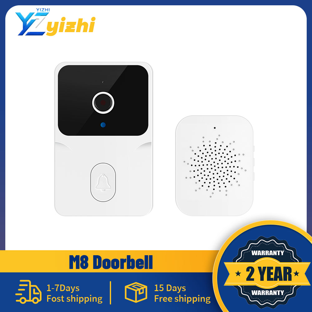 Home Security Adt - M8 Wireless Smart Video Doorbell 2.4G