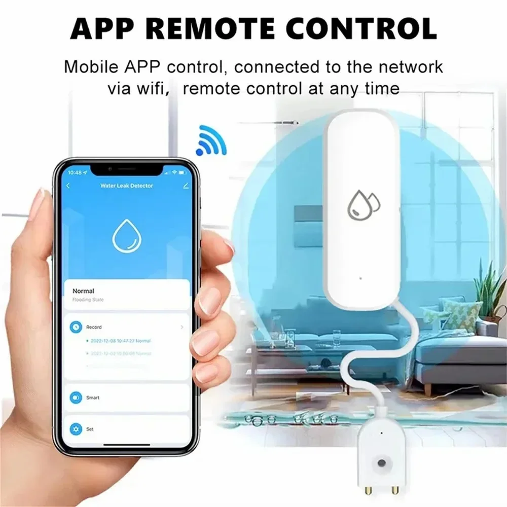 Home Security Alexa - Tuya WiFi Water Sensor Leakage Alarm