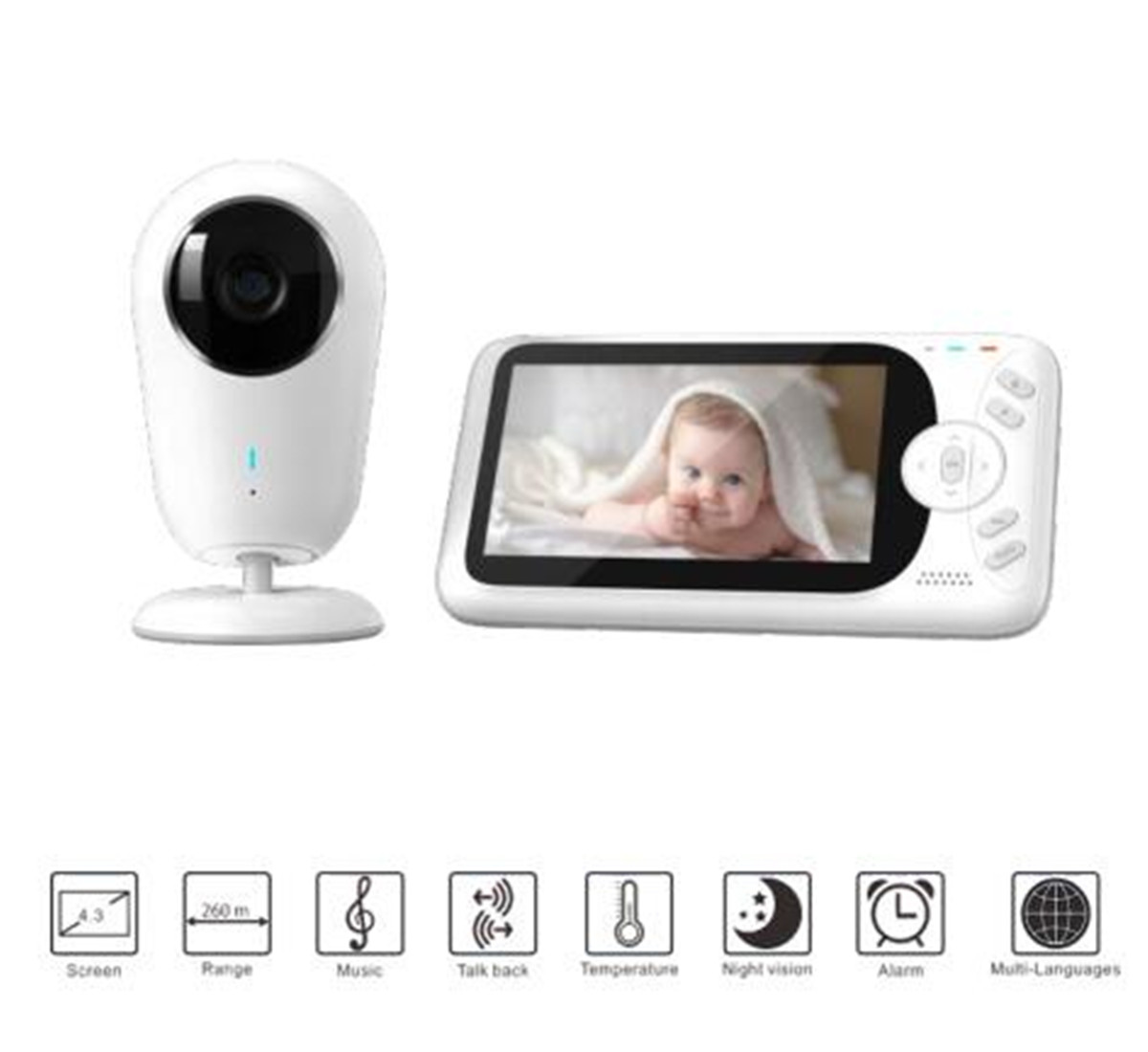 4.3inch 1080P Full HD Wireless - Home Security Cameras Wireless reseña y precio