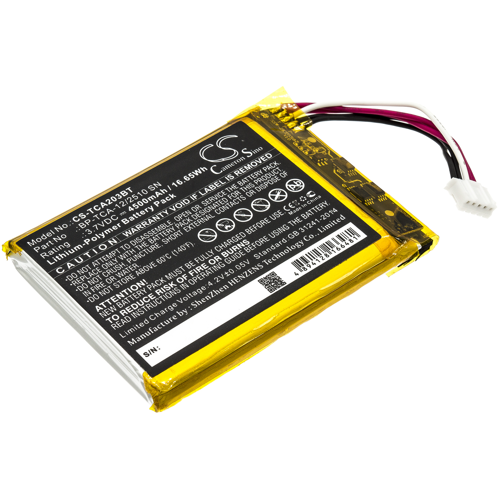 3.7V 4500mAh Alarm System Batt - Home Security Systems Xfinity reseña y precio