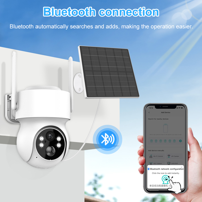 Smar Solar Panel PTZ IP Camera - Home Security Cameras Wireless reseña y precio