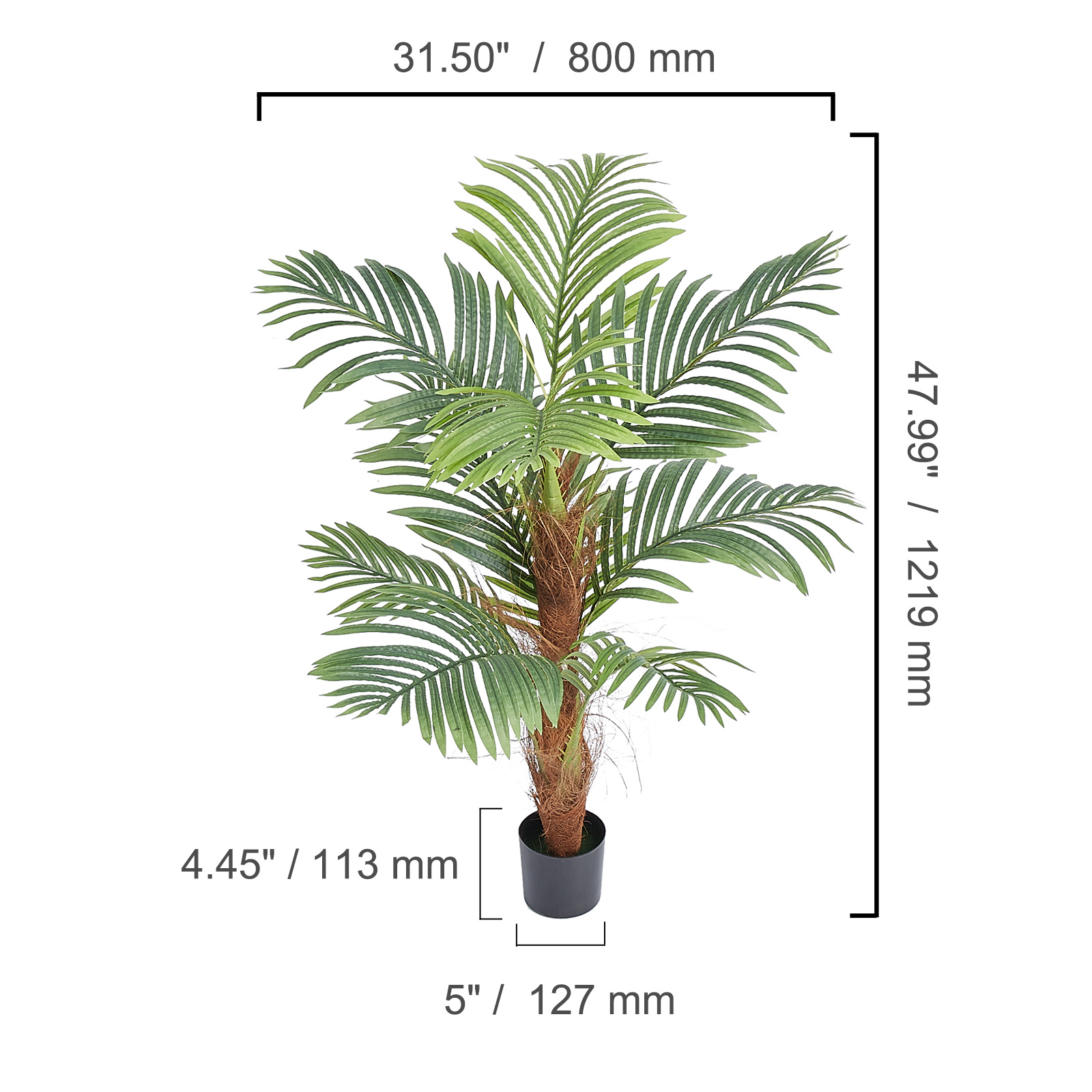 VEVOR Artificial Palm Tree, 4  - Home Security Tips reseña y precio