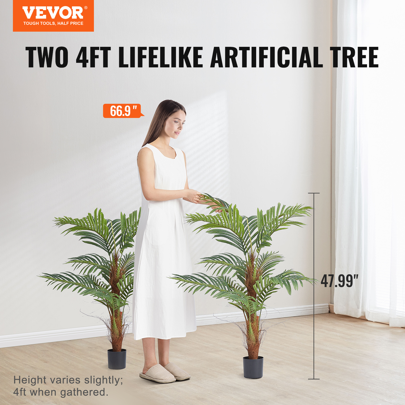 VEVOR Artificial Palm Tree, 4  - Home Security Tips reseña y precio
