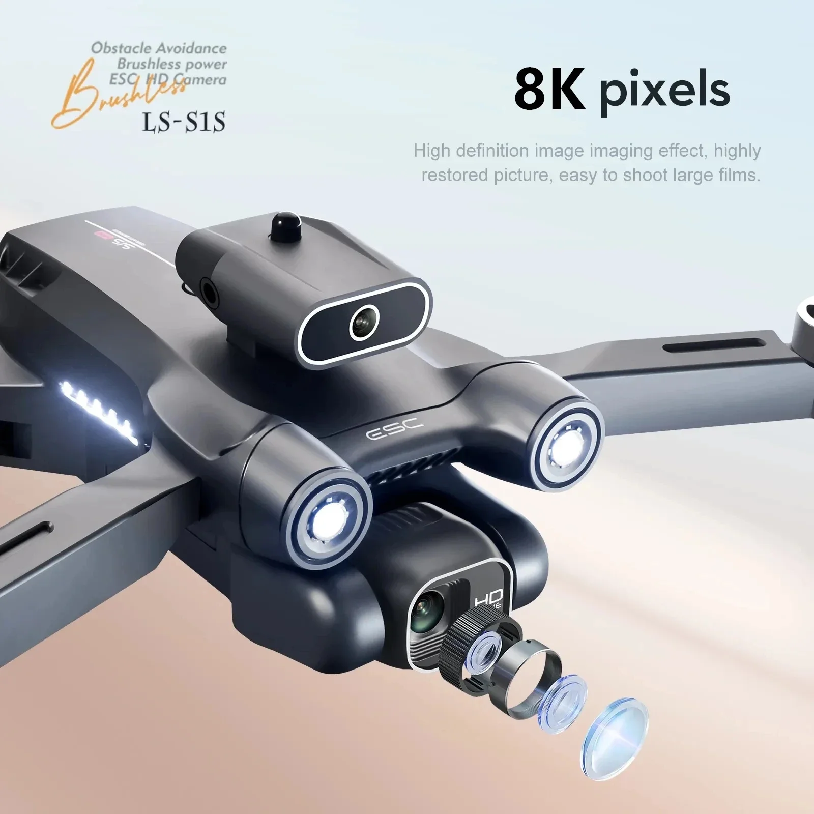 New S1S 5G GPS Drone Camera 8K - Home Security Cameras Outdoor reseña y precio