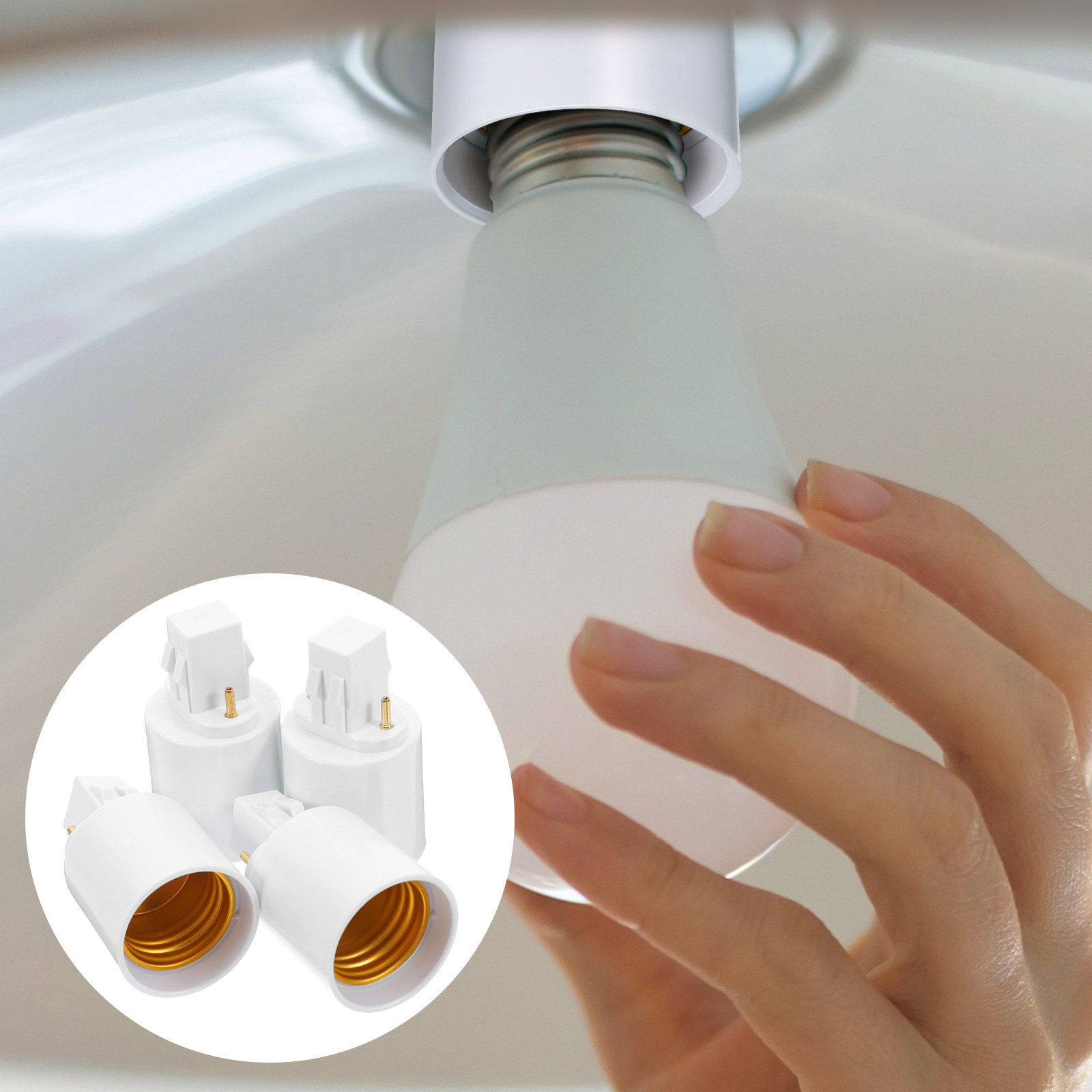 4Pcs Gx23 to E27 Lamp Base Ada - Home Security Project reseña y precio