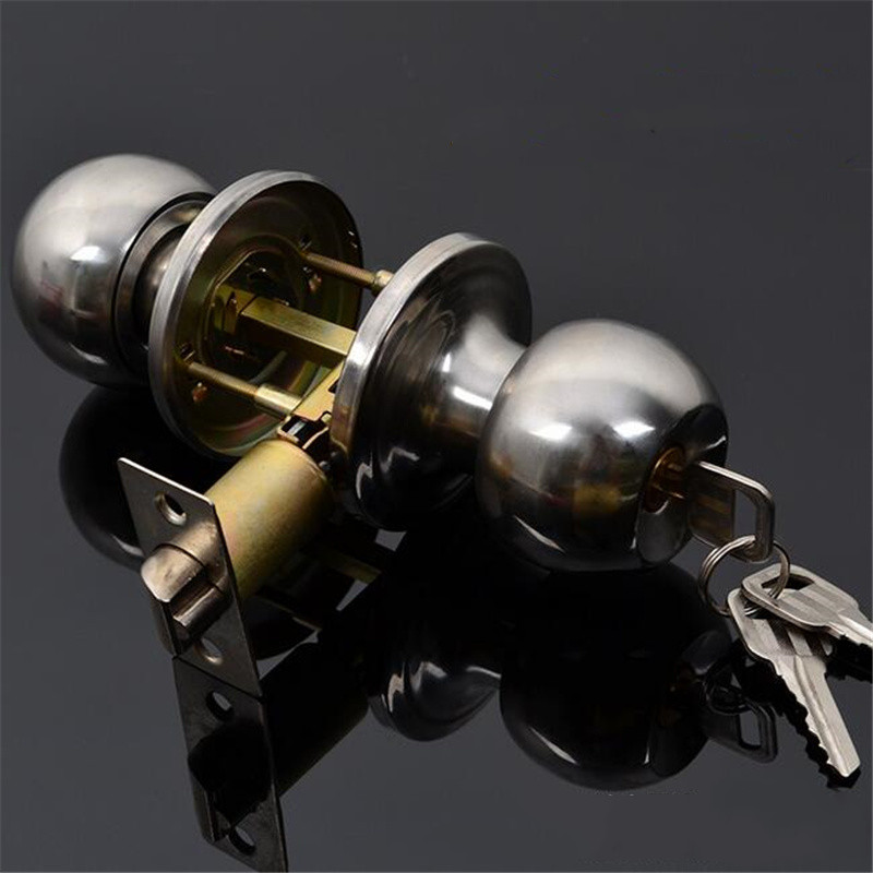 Round Ball Privacy Door Knob B - Home Security Adt reseña y precio