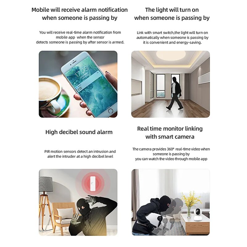 Tuya WiFi Zigbee PIR Motion Se - Home Security Alexa reseña y precio