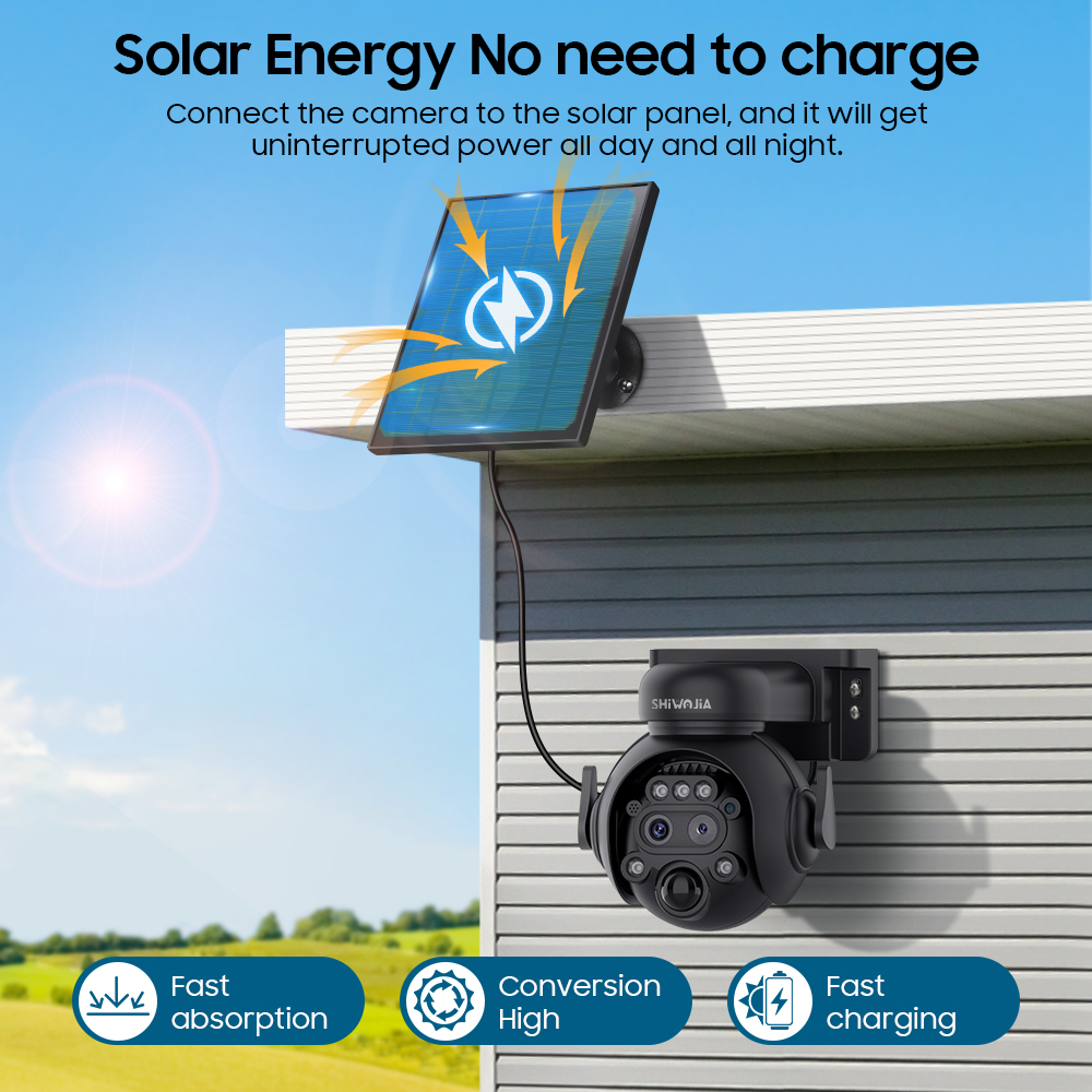 SHIWOJIA 12X Zoom 4G LTE Solar - Home Security Cameras Wireless reseña y precio