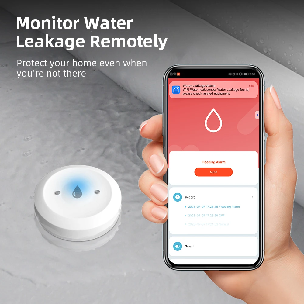 Zigbee3.0 Smart Water Leak Sen - Home Security Alexa reseña y precio