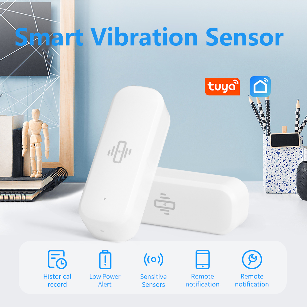 Tuya Smart WiFi Vibration Sens - Home Security Alexa reseña y precio