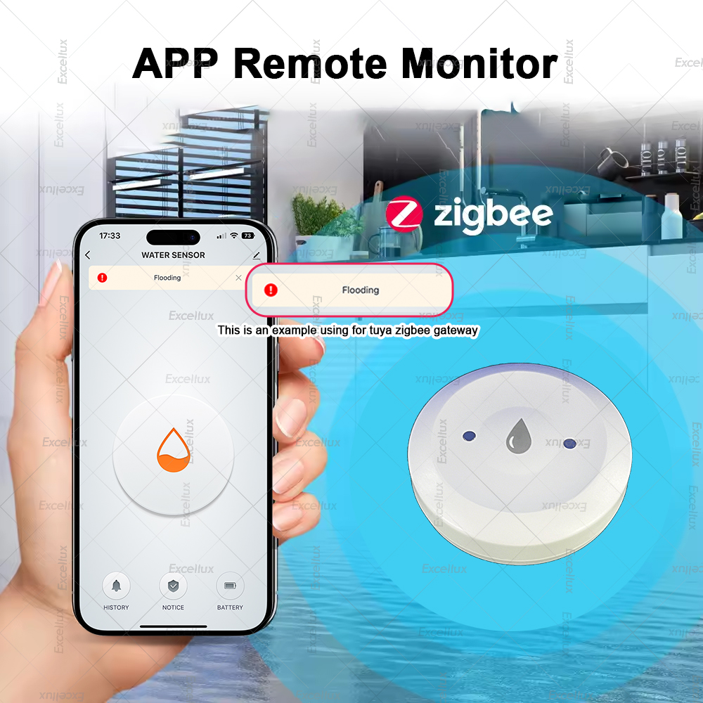 Zigbee Water Detector Leakage  - Home Security Alexa reseña y precio