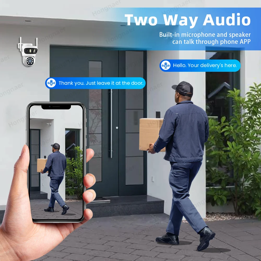 2026 Hongnaer 6MP 4CH 3 Lens 2 - Home Security Cameras Wireless reseña y precio