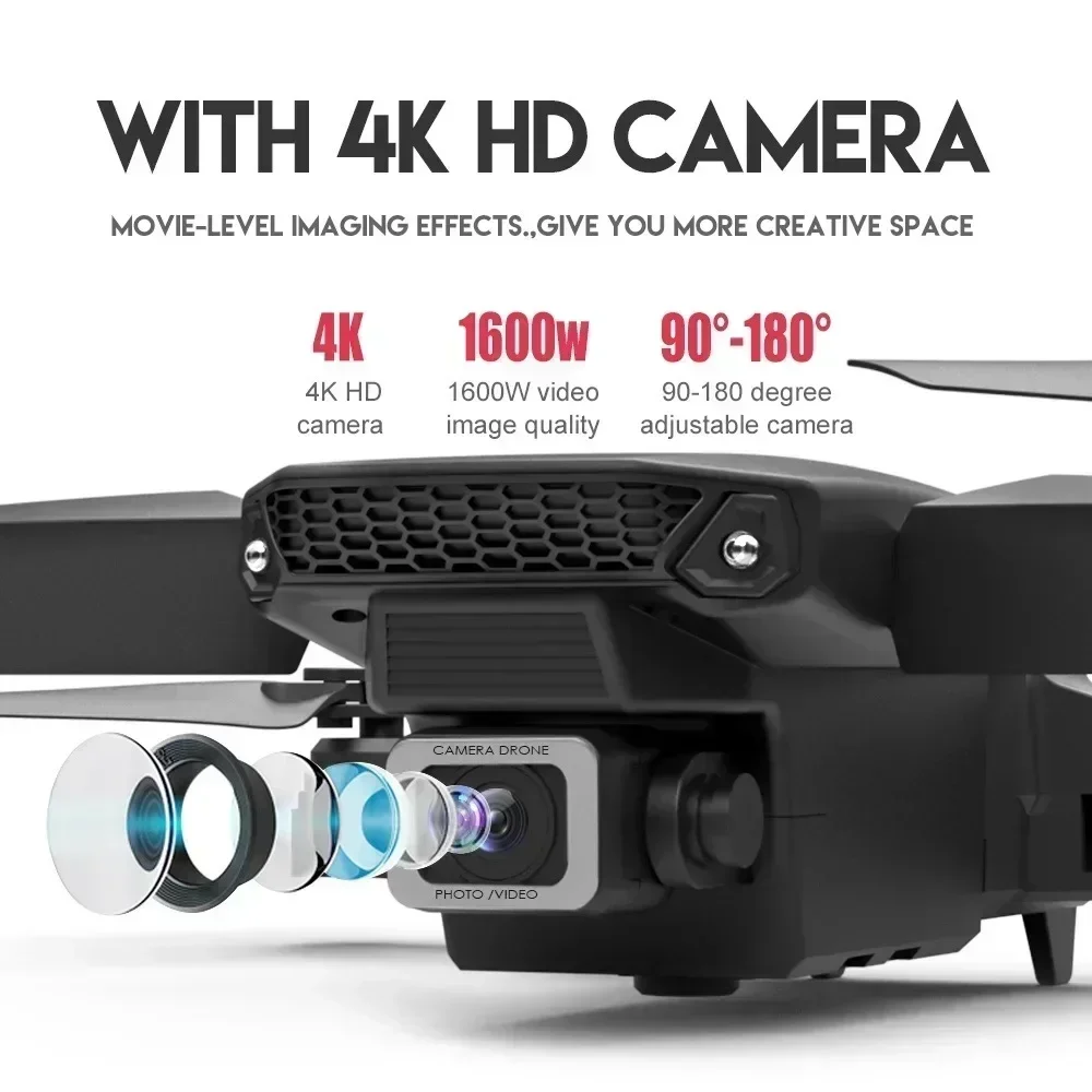 E88 Pro WIFI FPV Drone Wide An - Home Security Cameras Outdoor reseña y precio