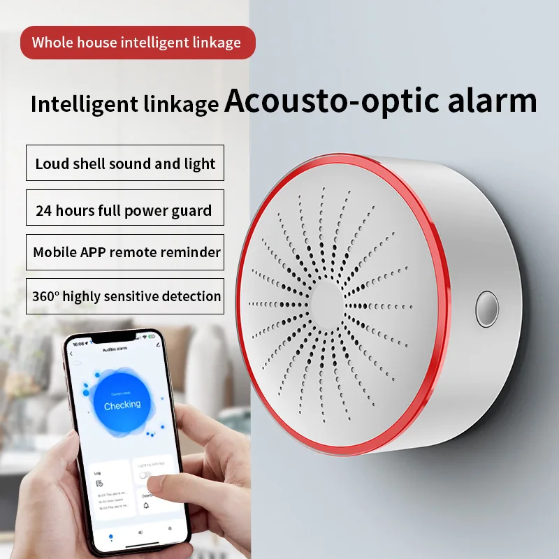 Tuya ZigBee Smart Siren 85DB W - Home Security Alexa reseña y precio