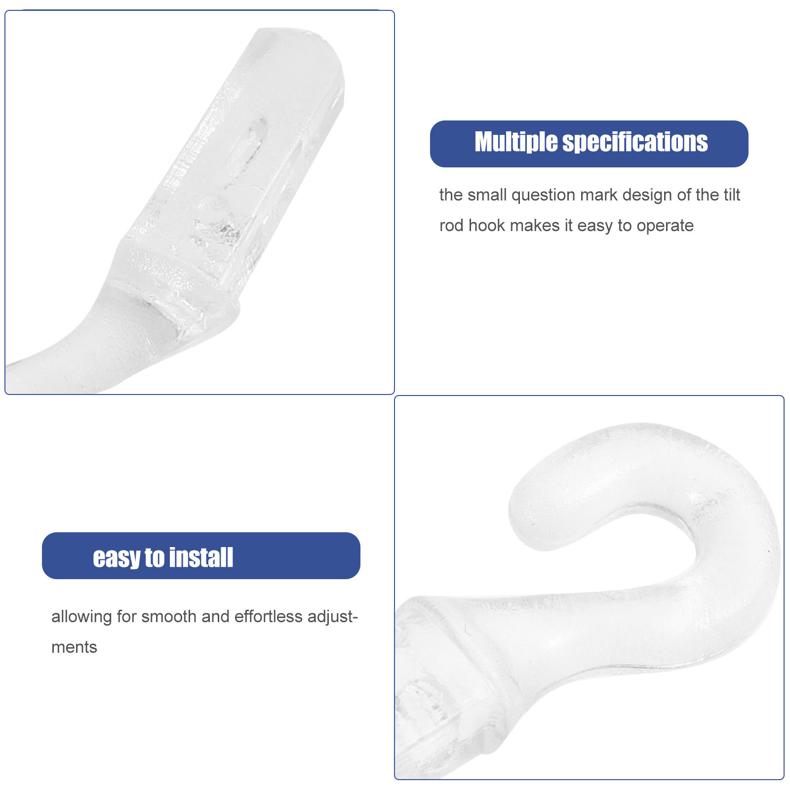 10Pcs Window Blind Wand Hook T - Home Security Tips reseña y precio