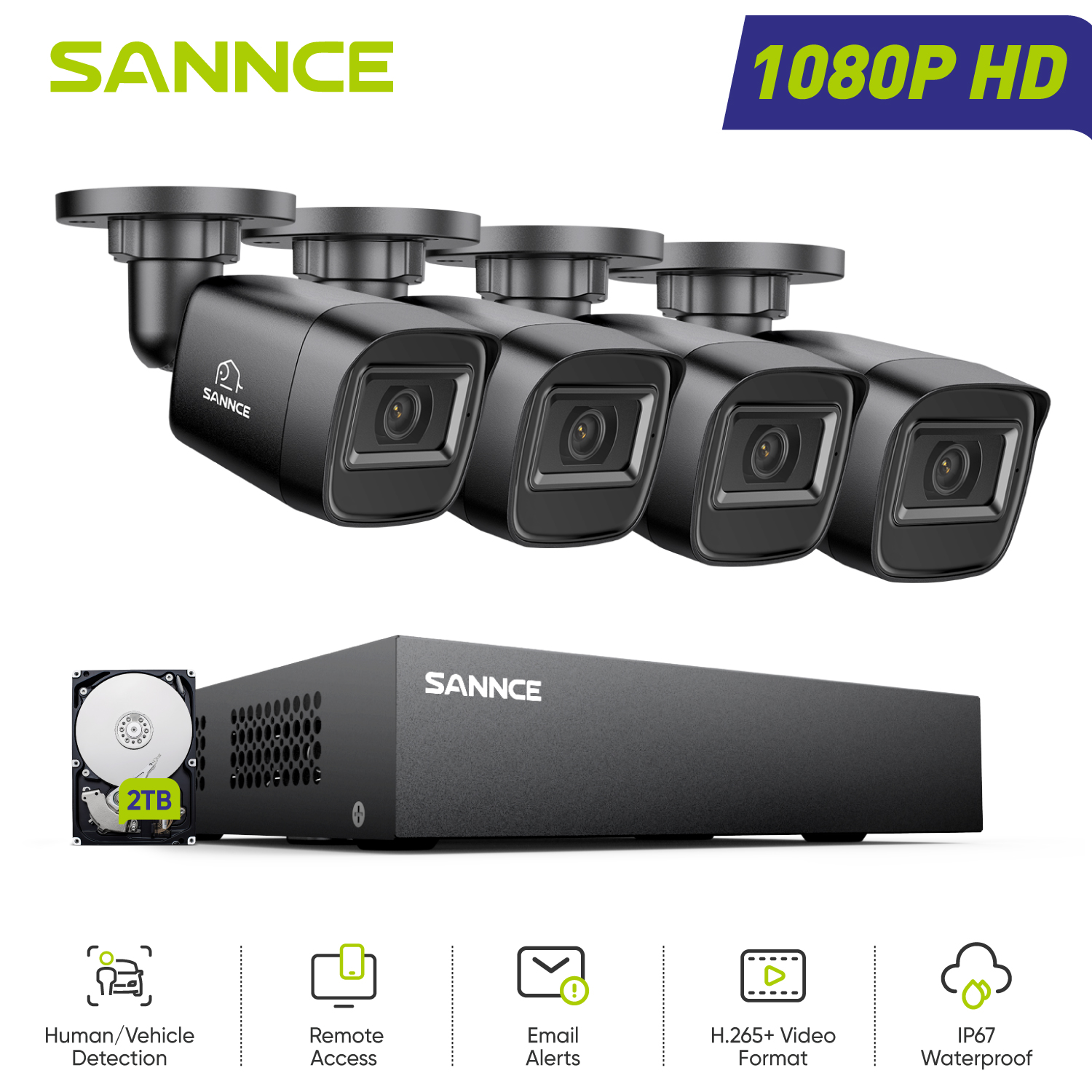 SANNCE 1080P Security Camera S - Home Security Adt reseña y precio