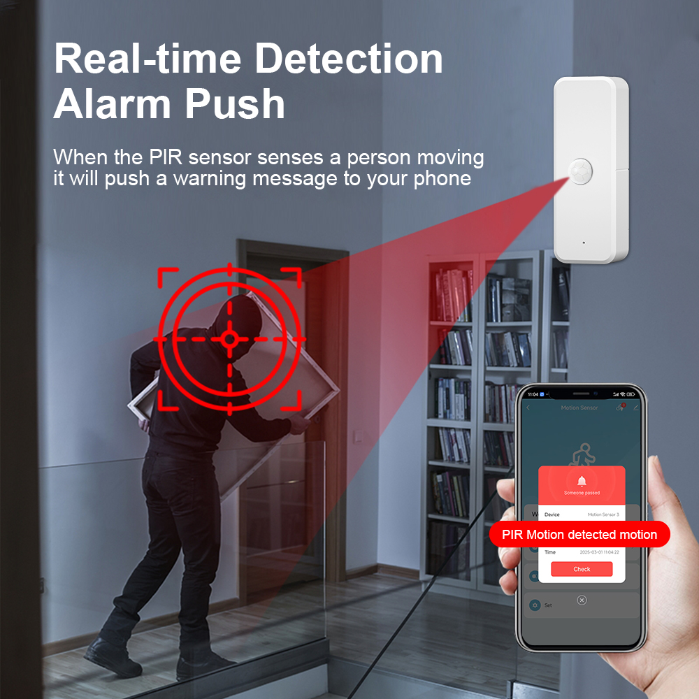 New Tuya WiFi PIR Motion Detec - Home Security Alexa reseña y precio