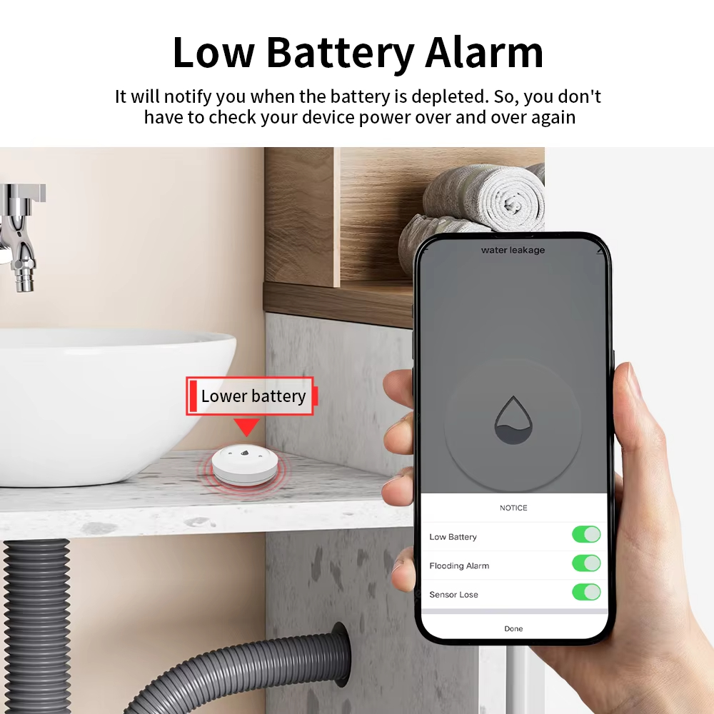 For Tuya Zigbee Smart Water Le - Home Security Alexa reseña y precio