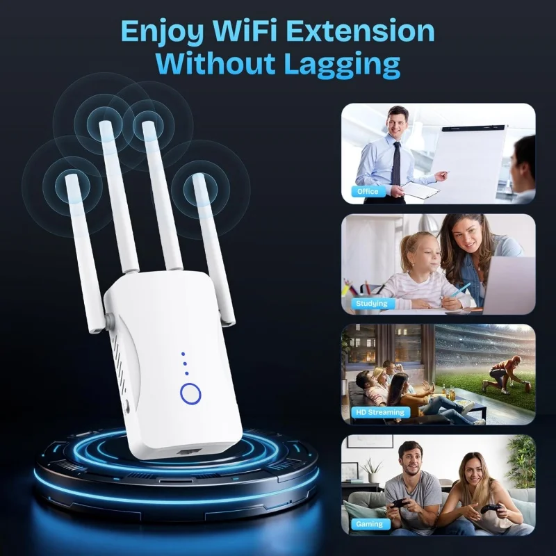 1200Mbps Dual Band WiFi Repeat - Home Security Network reseña y precio