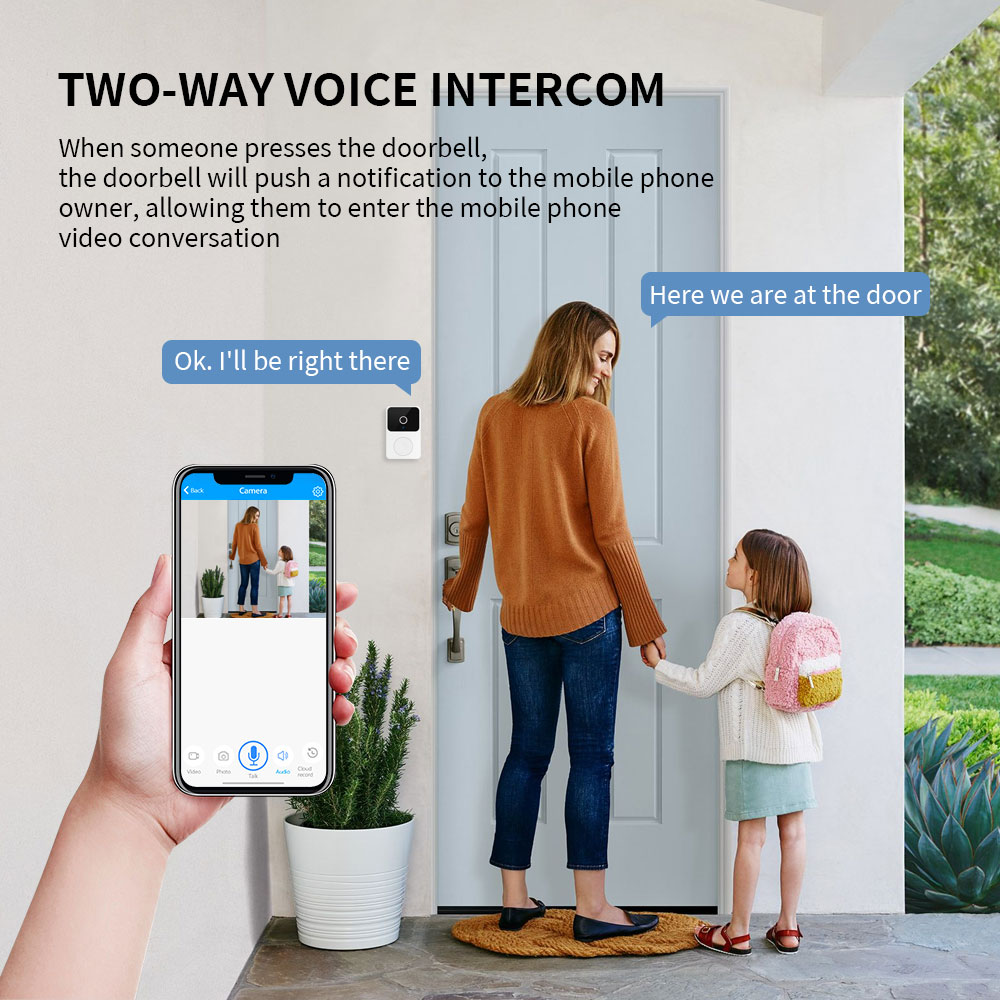 M8 Wireless Smart Video Doorbe - Home Security Adt reseña y precio