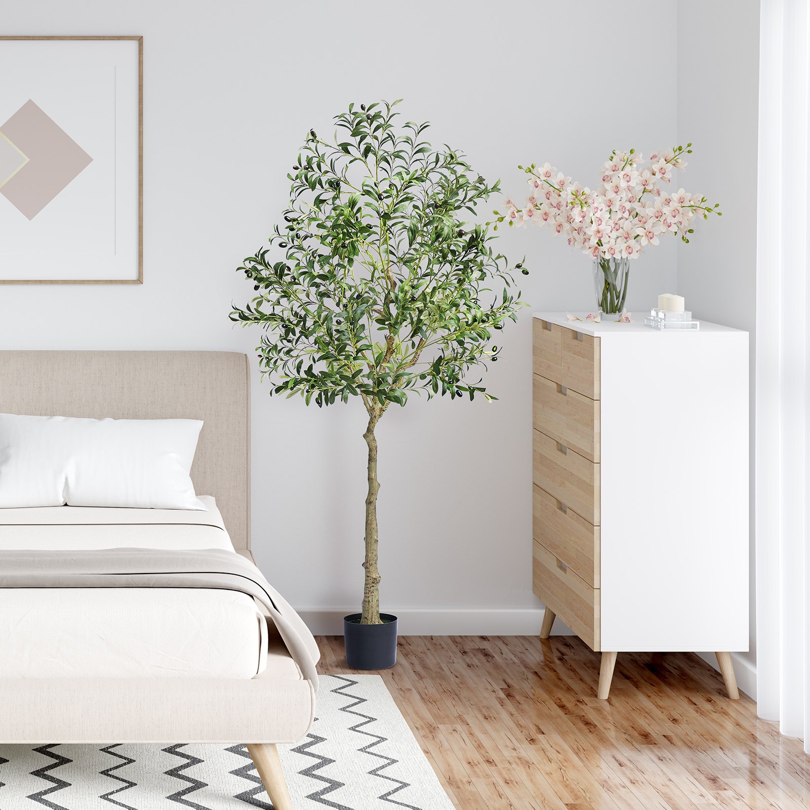 Artificial Olive Tree, 6 FT Ta - Home Security Tips reseña y precio