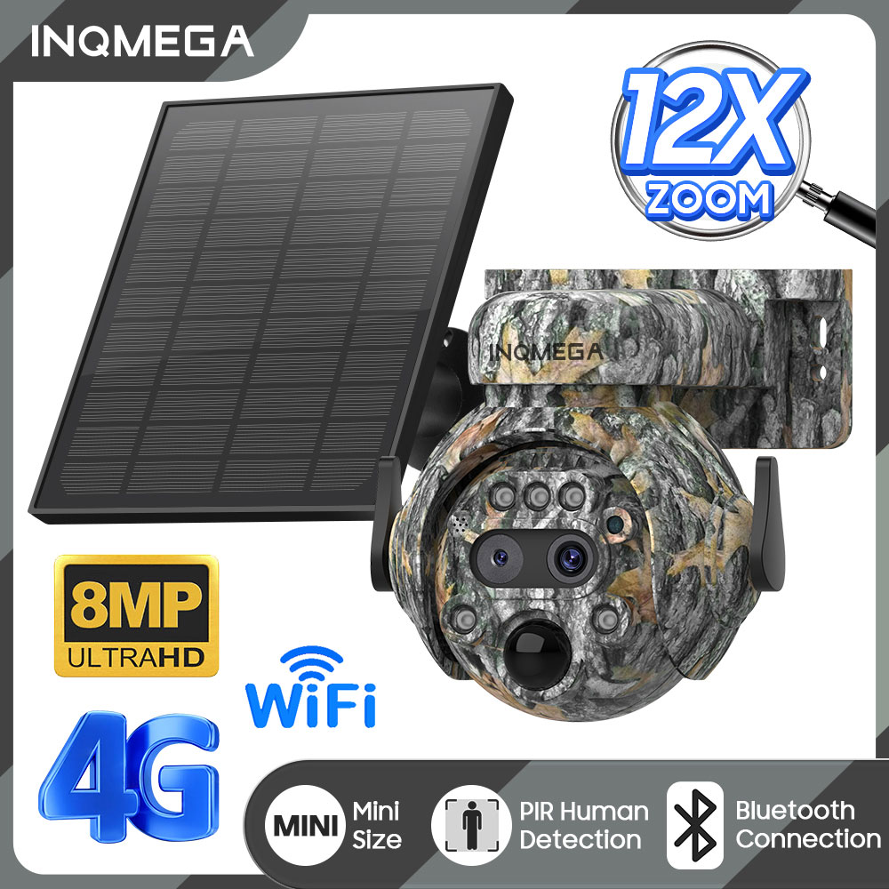 INQMEGA 8MP Solar Powered Came - Home Security Cameras Wireless reseña y precio