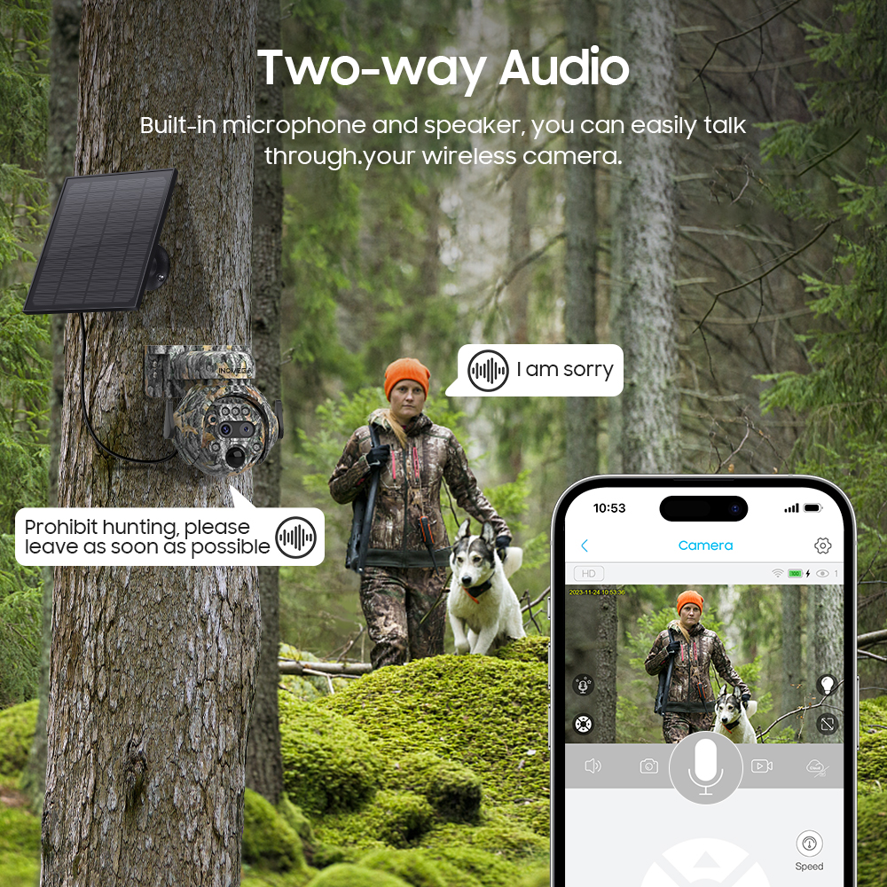 INQMEGA 8MP Solar Powered Came - Home Security Cameras Wireless reseña y precio