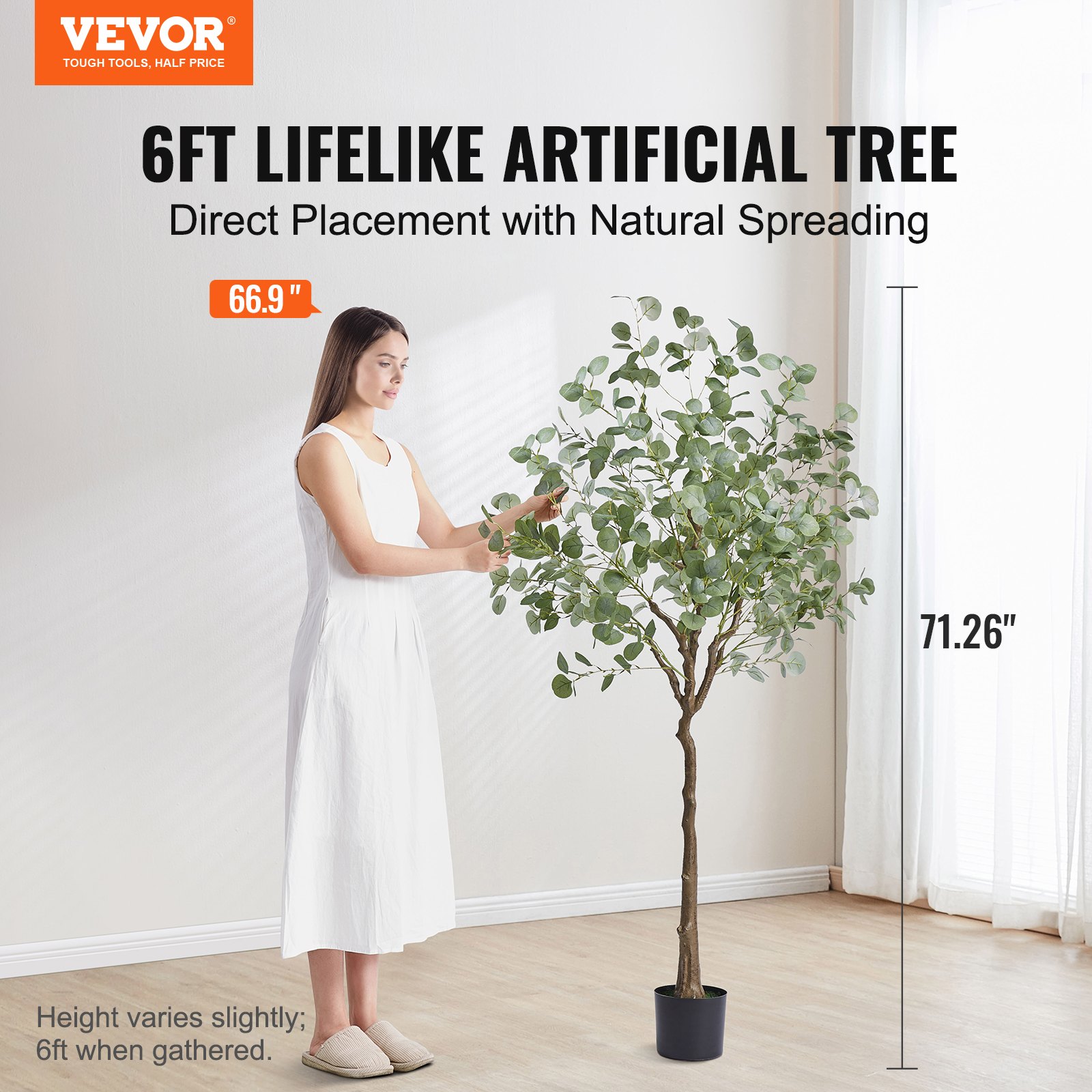 Artificial Eucalyptus Tree, 6  - Home Security Tips reseña y precio