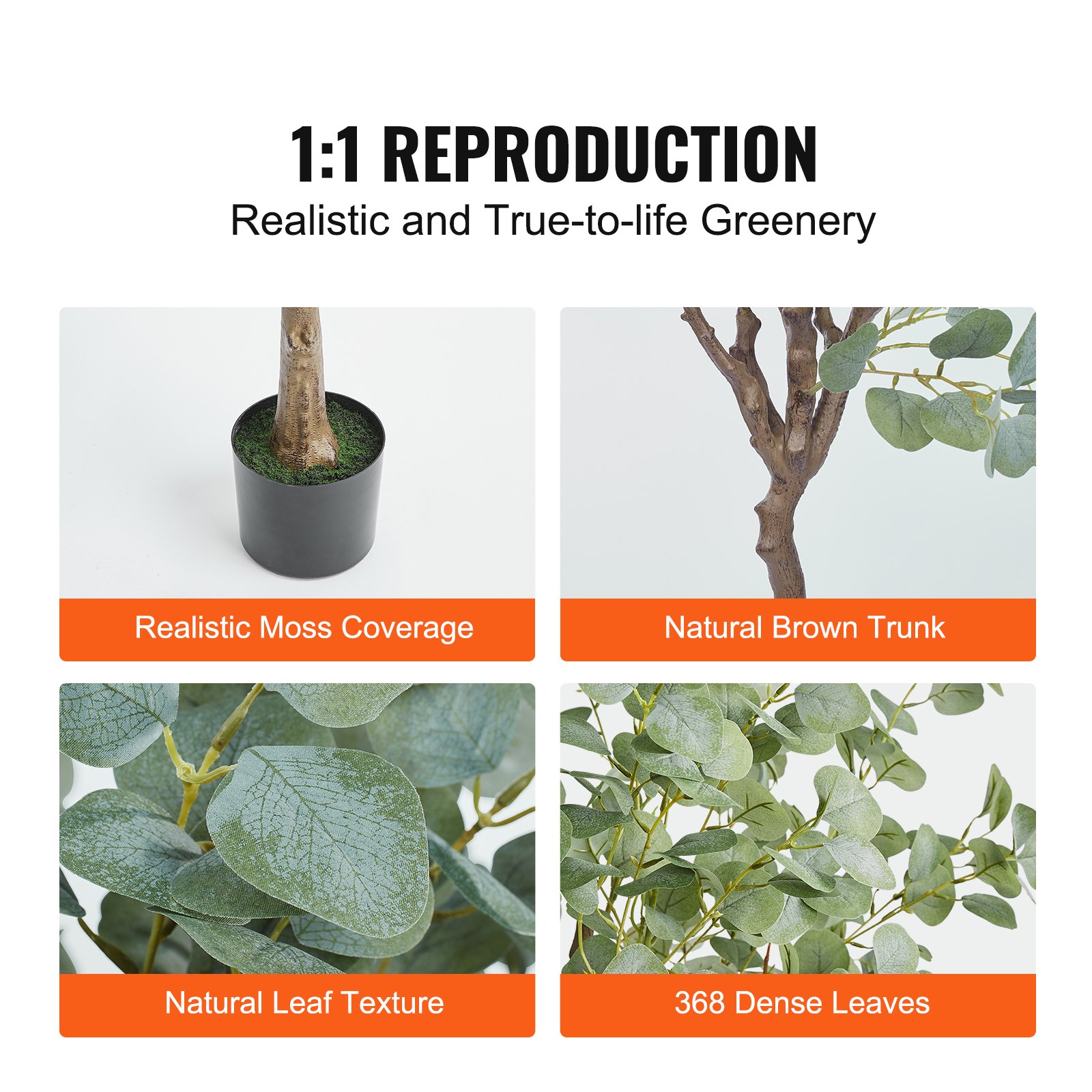Artificial Eucalyptus Tree, 6  - Home Security Tips reseña y precio