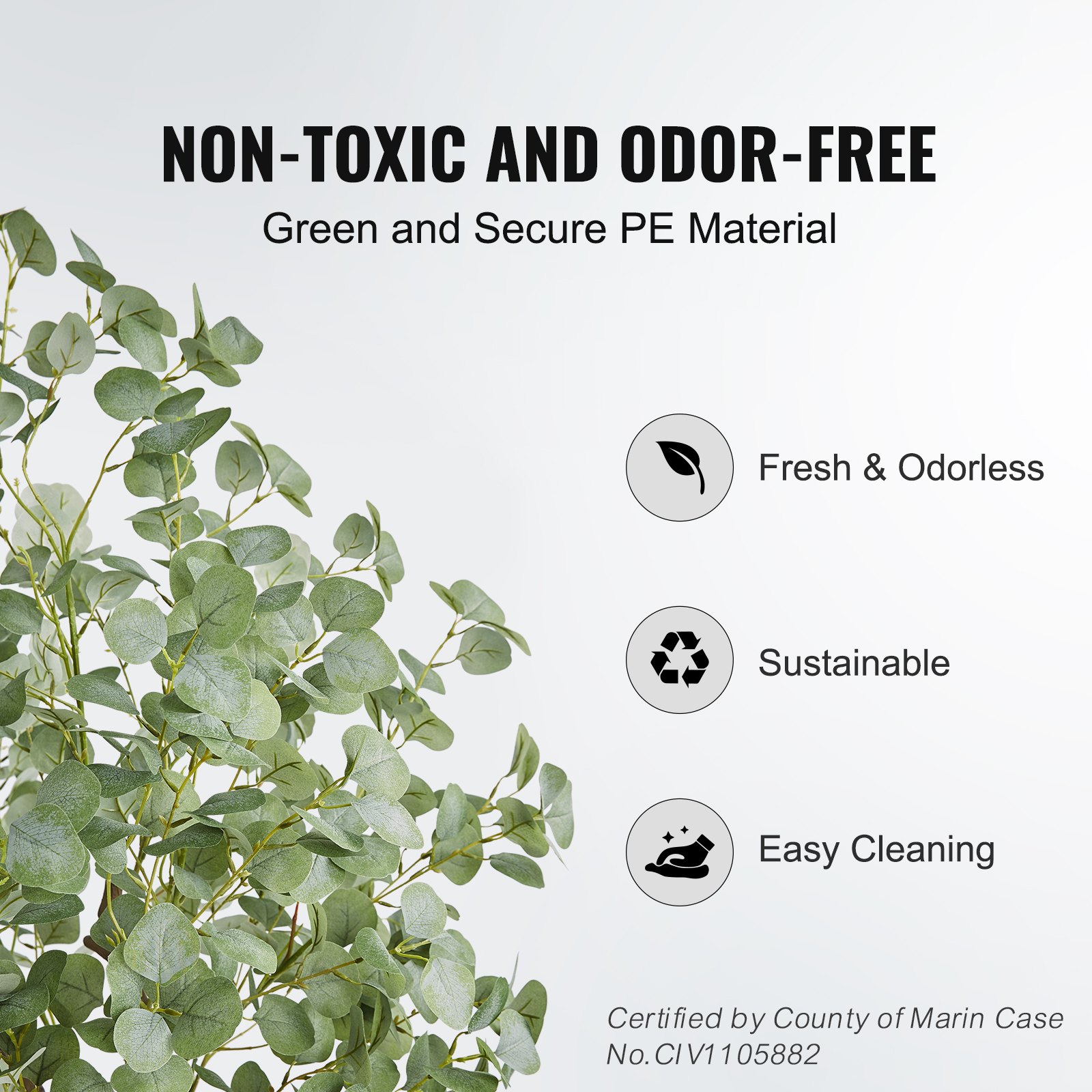 Artificial Eucalyptus Tree, 6  - Home Security Tips reseña y precio