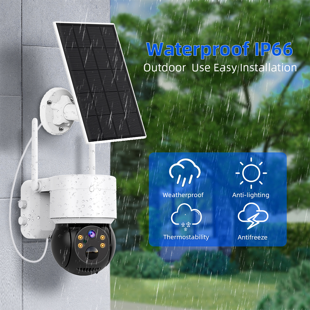 WIFI Solar Camera 2MP PIR Huma - Home Security Cameras Wireless reseña y precio