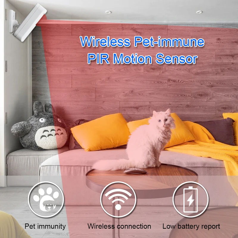 White Wireless 433MHz Infrared - Home Security Adt reseña y precio
