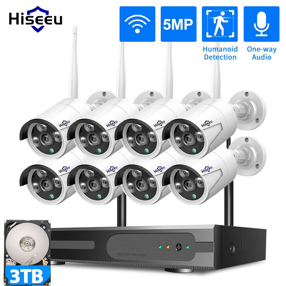 Hiseeu 3/5/8MP WiFi CCTV Camer - Home Security Cameras Wireless reseña y precio
