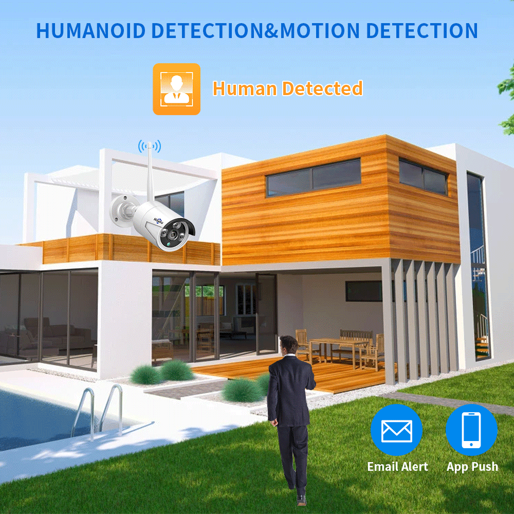 Hiseeu 3/5/8MP WiFi CCTV Camer - Home Security Cameras Wireless reseña y precio