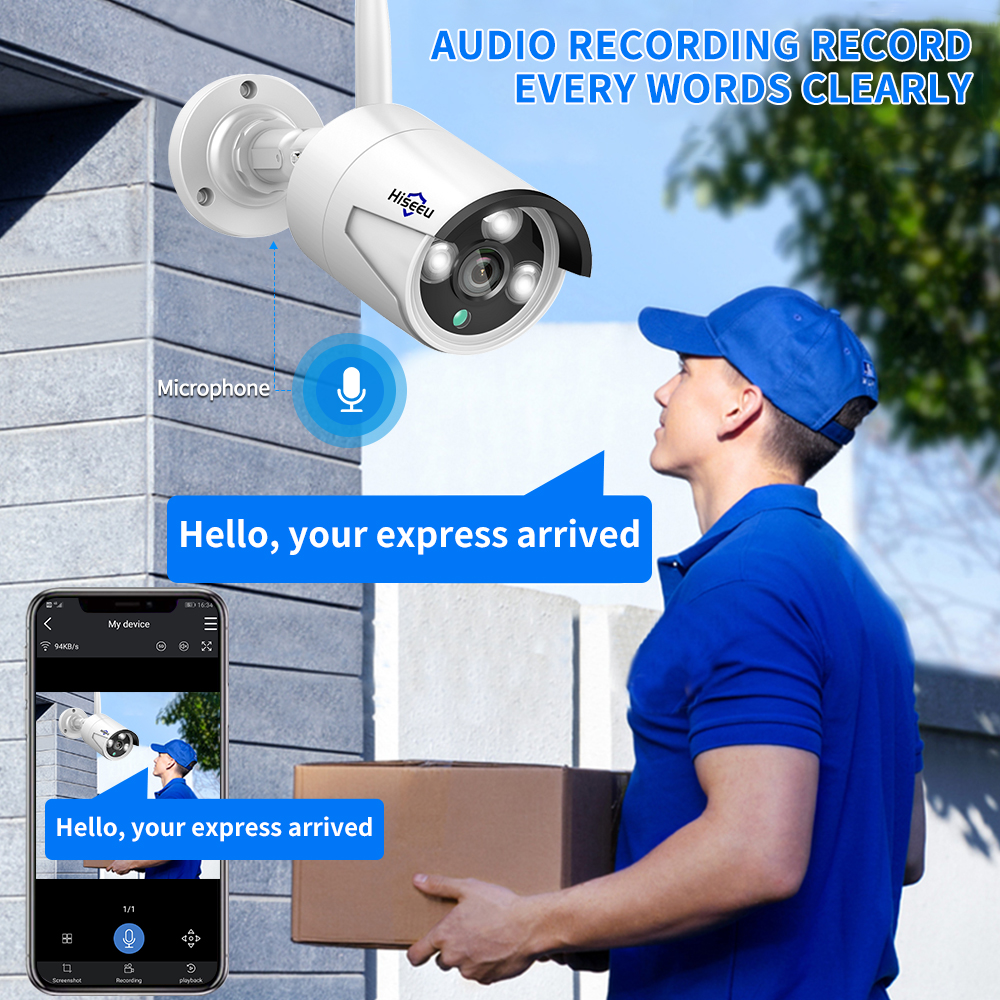 Hiseeu 3/5/8MP WiFi CCTV Camer - Home Security Cameras Wireless reseña y precio
