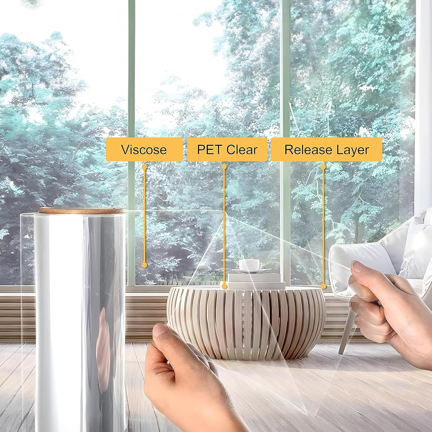 Clear Security and Safety Wind - Home Security Film For Windows reseña y precio
