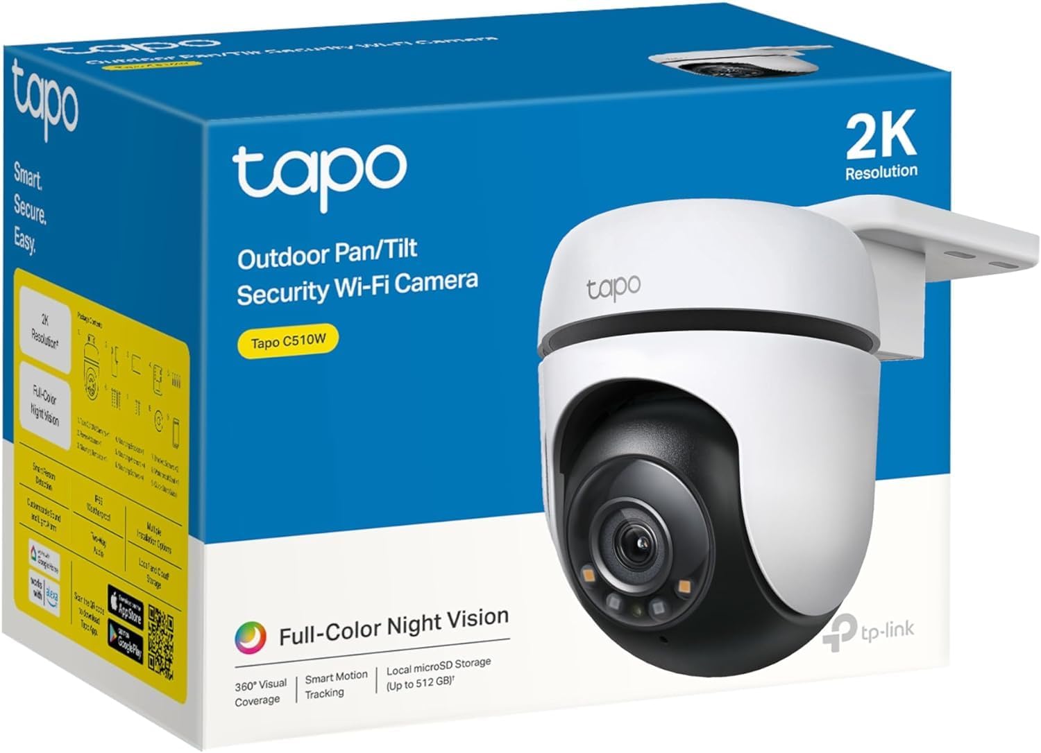 TP-Link 2K Outdoor Pan/Tilt Se - Home Security Tp Link reseña y precio