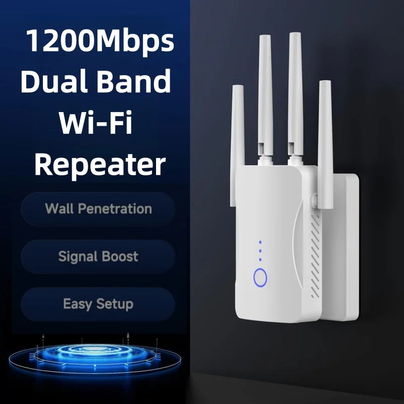 2.4G/5GHz Dual Band WiFi Repea - Home Security Network reseña y precio