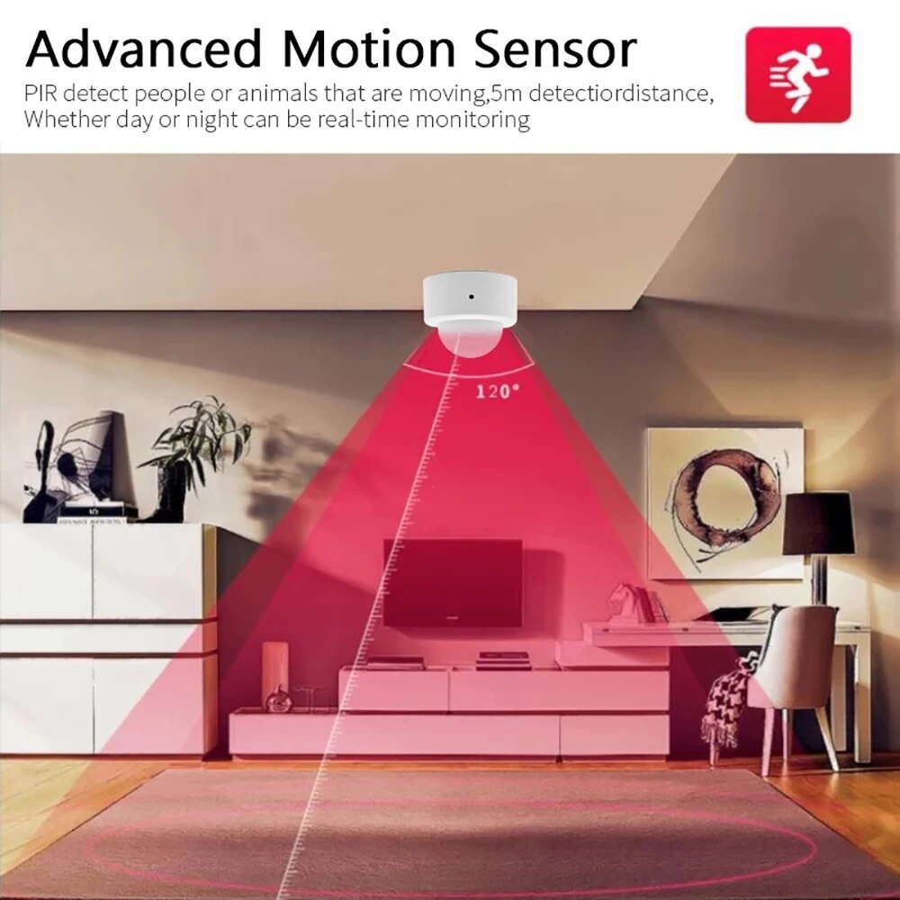 Zigbee Mini PIR Motion Sensor  - Home Security Alexa reseña y precio