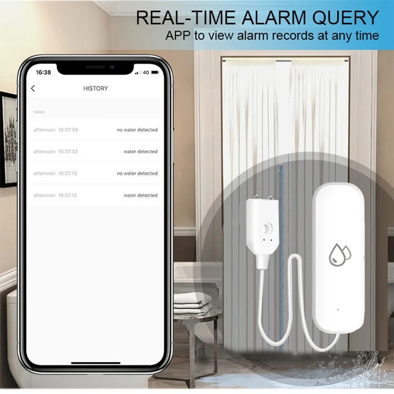 Smart Home Zigbee Water Leak D - Home Security Alexa reseña y precio