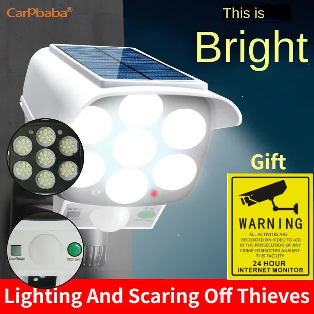 Outdoor Solar Light Motion Sen - Home Security Cameras Wireless reseña y precio