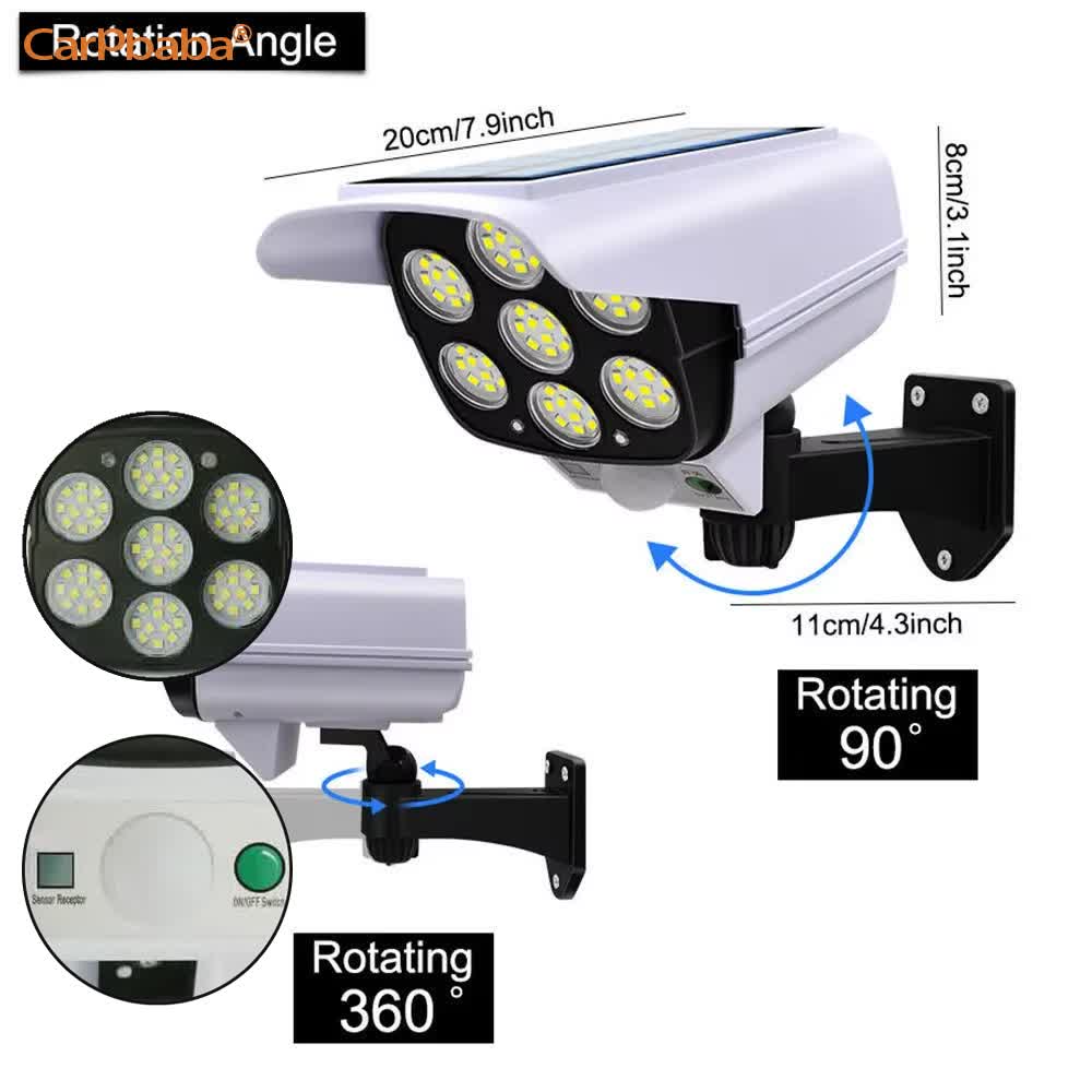 Outdoor Solar Light Motion Sen - Home Security Cameras Wireless reseña y precio
