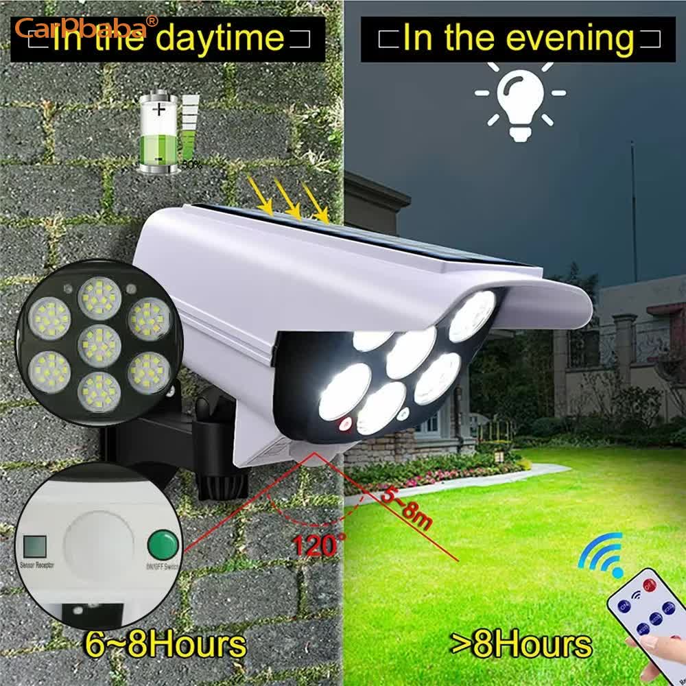 Outdoor Solar Light Motion Sen - Home Security Cameras Wireless reseña y precio